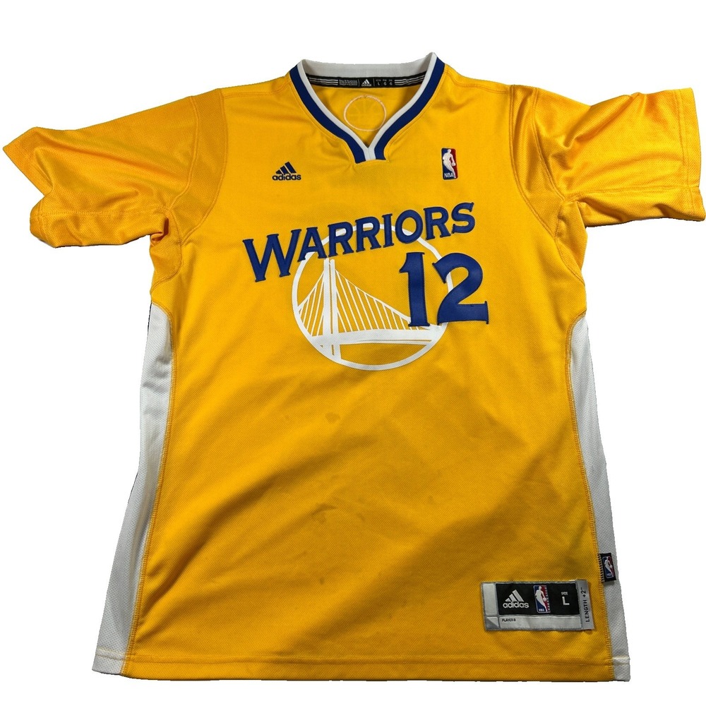 2013 Andrew Bogut #12 Jersey Adidas Golden State Warriors Men's Large Stains